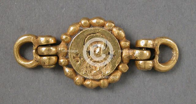 Clasp with Intaglio Medallion of the Virgin and Child, Byzantine, 6th century. Creator: Unknown.