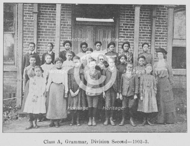 Class A, Grammar, Division Second- 1902-3. Creator: Unknown.