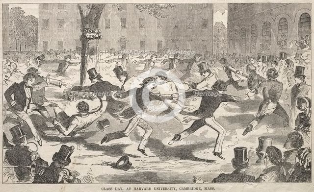 Class Day, at Harvard University, Cambridge, Massachusetts, 1858. Creator: Winslow Homer (American, 1836-1910).