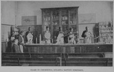 Class in chemistry, Atlanta Baptist Seminary, 1902. Creator: Unknown