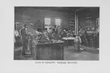 Class in Chemistry, Tuskegee Institute, 1902. Creator: Unknown