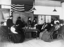 Class in hygiene Hampton Institute, Hampton, Va., 1899 or 1900. Creator: Frances Benjamin Johnston