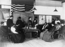 Class in hygiene Hampton Institute, Hampton, Va., 1899 or 1900. Creator: Frances Benjamin Johnston