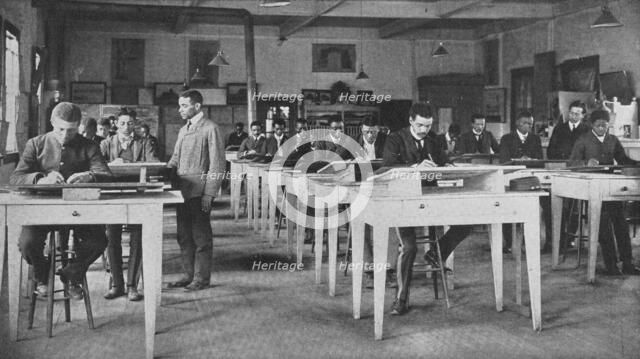 Class in mechanical drawing, 1904. Creator: Frances Benjamin Johnston.