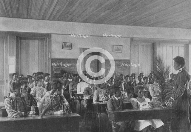 Class in nature study, 1904. Creator: Frances Benjamin Johnston.