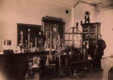Class in the Chemistry Lab of the Real School in Tyumen 1889. Creator: N Terekhov