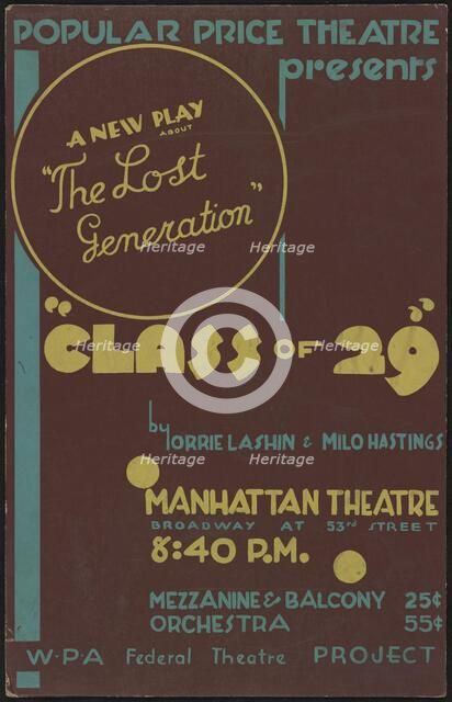Class of '29, New York, 1936. Creator: Unknown.