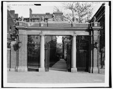 Class of 75 Gate, Harvard University, Mass., between 1900 and 1906. Creator: Unknown