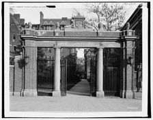 Class of 75 Gate, Harvard University, Mass., between 1900 and 1906. Creator: Unknown