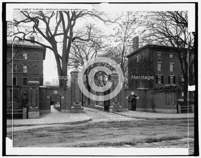 Class of '79 or Von L. Meyer Gate, Harvard University, Mass., between 1900 and 1906. Creator: Unknown.