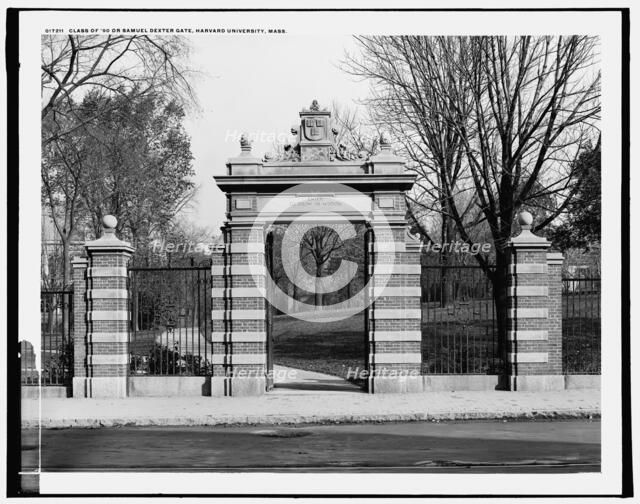 Class of '90 or Samuel Dexter Gate, Harvard University, Mass., between 1900 and 1906. Creator: Unknown.