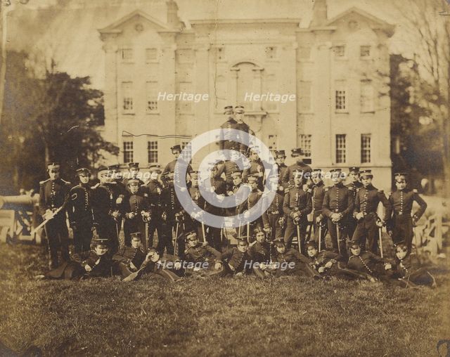 Class portrait, Addiscombe Military Seminary, 1857. Creator: Unknown.