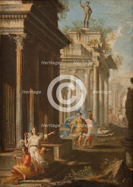 Classical Buildings with Columns, late 17th-early 18th century. Creator: Alberto Carlieri.