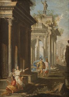 Classical Buildings with Columns, late 17th-early 18th century. Creator: Alberto Carlieri