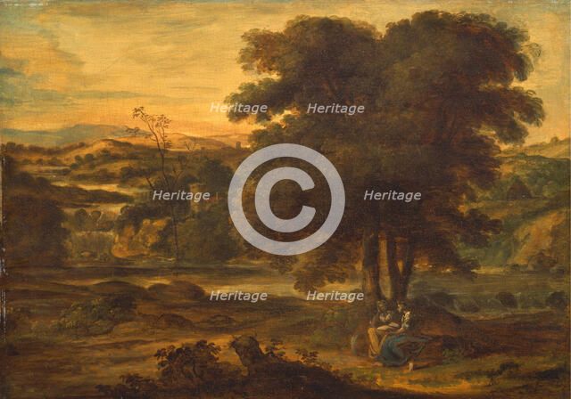 Classical Landscape, 1767-1771. Artist: Runciman, Alexander (1736-1785)