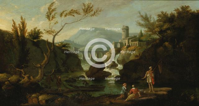 Classical Landscape, 1822-1826. Creators: John Ritto Penniman, Moses A. Swett.