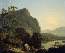 Classical Landscape with a Lake 1788. Artist: Richard Corbould