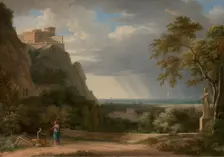 Classical Landscape with Figures and Sculpture, 1788. Creator: Pierre Henri de Valenciennes