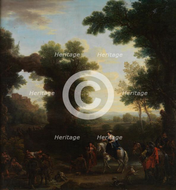 Classical Landscape with Gypsies, 1748. Creator: John Wootton.