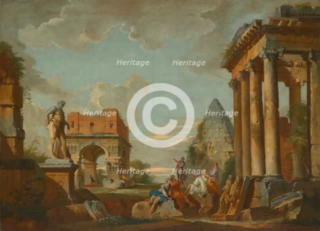 Classical Landscape, c.1750. Creator: Unknown.
