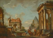 Classical Landscape, c.1750. Creator: Unknown
