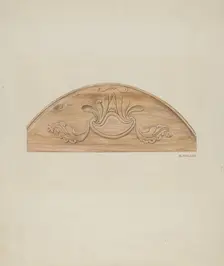 Classical Leaves and Scroll, 1935/1942. Creator: Randolph F Miller