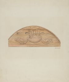 Classical Leaves and Scroll, 1935/1942. Creator: Randolph F Miller