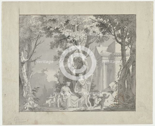 Classical Scene, 1775-1800. Creator: Francisco Vieira (Portuguese, 1765-1805), circle of.