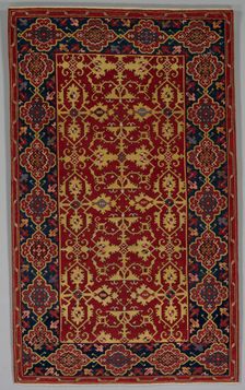 Classical Turkish Carpet with the Lotto Pattern, 1600-1650. Creator: Unknown