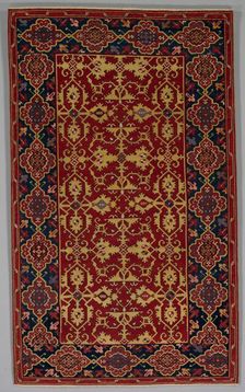 Classical Turkish Carpet with the Lotto Pattern, 1600-1650. Creator: Unknown