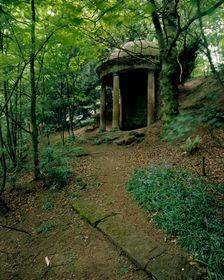 Classical temple rotunda, Badger Dingle, Badger, Shropshire, 1994. Artist: John Critchley