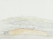 Classic column in the port of Brindisi, 1778. Creator: Louis Ducros