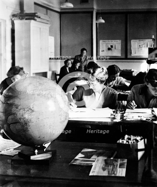 Classroom, London, (c1950-c1970?). Creator: Henry Grant.