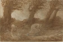 Clap of Thunder [recto]. Creator: Alphonse Legros