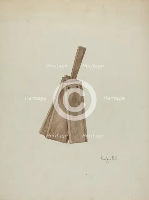 Clapper, 1935/1942. Creator: Geoffrey Holt.