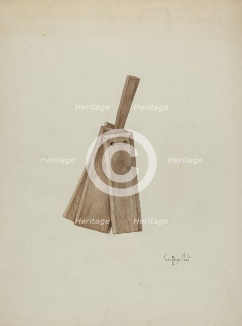 Clapper, 1935/1942. Creator: Geoffrey Holt.