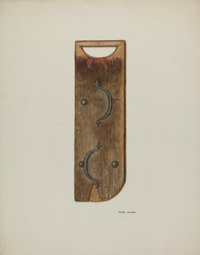 Clapper, c. 1940. Creator: Hilda Olson