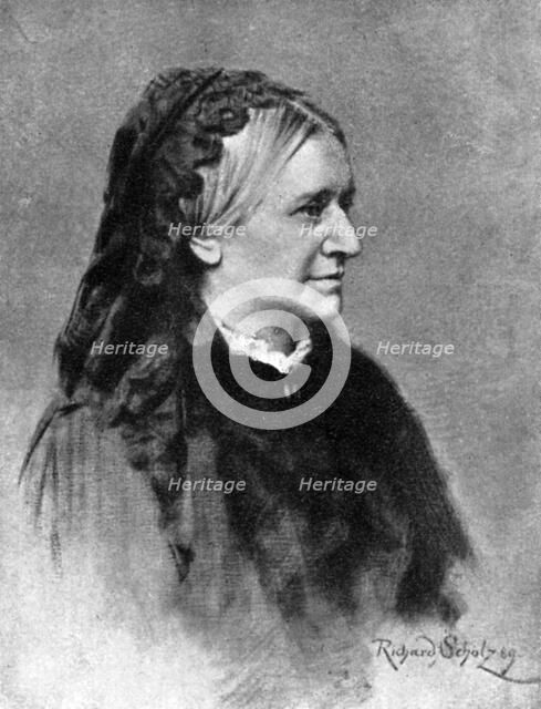 Clara Josephine Wieck Schumann, (1819-1896), leading pianists of the Romantic, 1909. Artist: Unknown