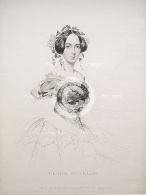 Clara Novello, 1852. Creator: William Humphreys (British, 1794-1865).