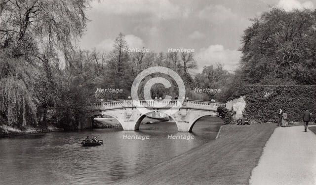 Clare Bridge, Cambridge, 1940s?  Creator: Stearn.