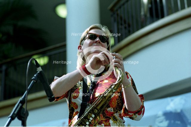 Clare Hirst, Croydon Jazz Festival, Whitgift Centre, April 28, 2006.   Artist: Brian O'Connor.