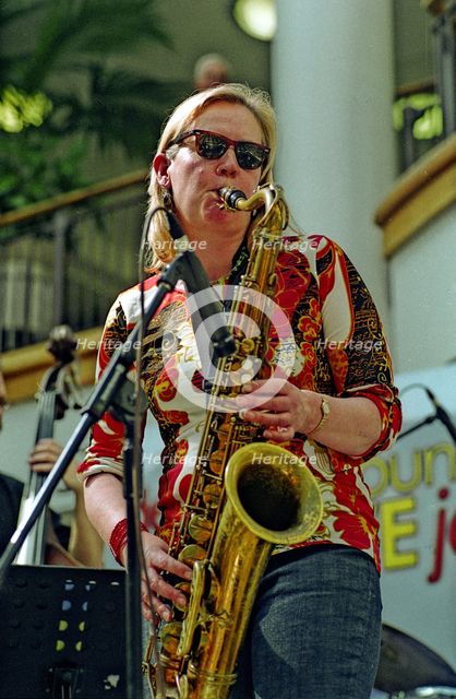 Clare Hirst, Croydon Jazz Festival, Whitgift Centre, April 28, 2006. Artist: Brian O'Connor.