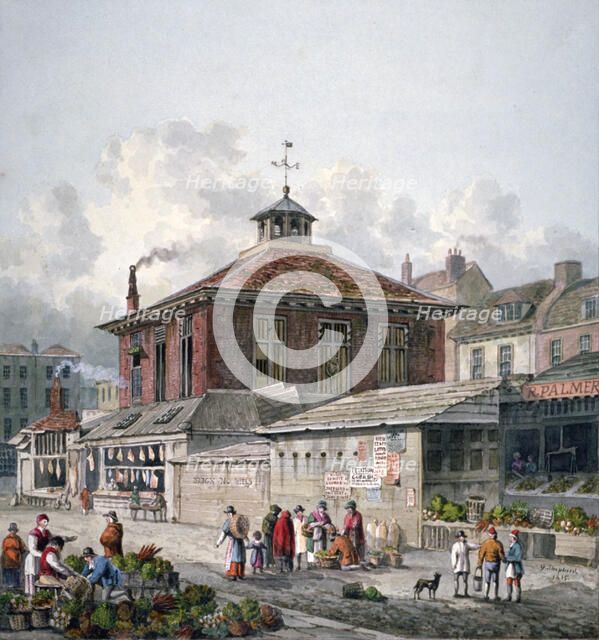 Clare Market, Westminster, London, 1815. Artist: George Shepherd