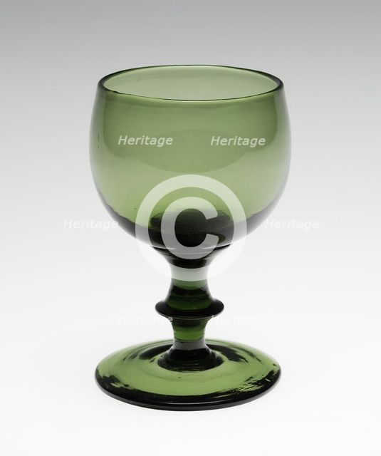 Claret Glass, c. 1824/40. Creator: Jersey Glass Company.