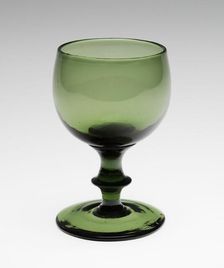 Claret Glass, c. 1824/40. Creator: Jersey Glass Company