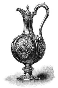 Claret-jug presented to S. R. Graves, late Mayor of Liverpool, by the seamen of H.M.S. Defence, 1864 Creator: Unknown