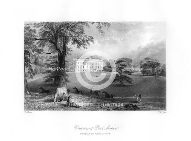Claremont Park, Esher, Surrey, 19th century.Artist: TA Prior