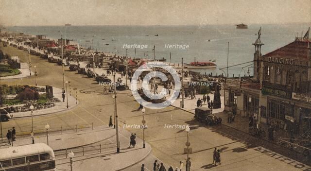 Clarence Esplanade and Pier, Southsea, Hampshire, c1930s. Artist: Unknown.