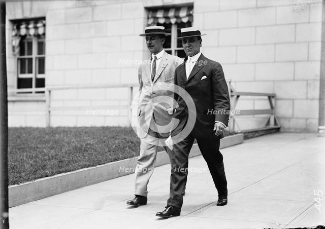 Clarence Funk Leaving S.O.B., 1911. Creator: Harris & Ewing.
