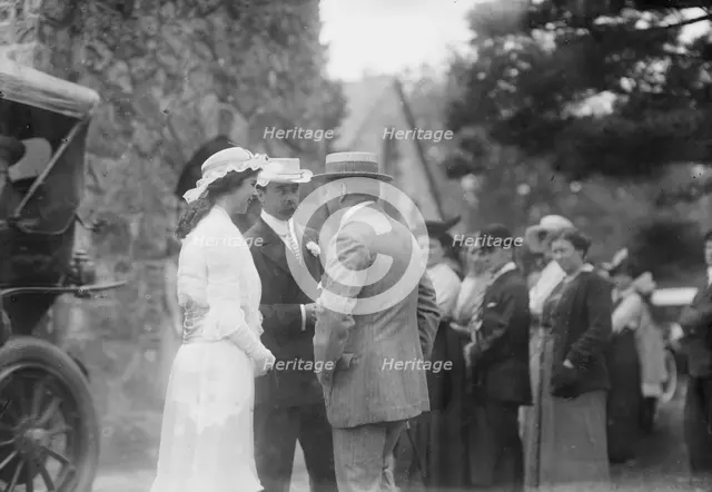 Clarence Mackay and daughter, 1915. Creator: Bain News Service.